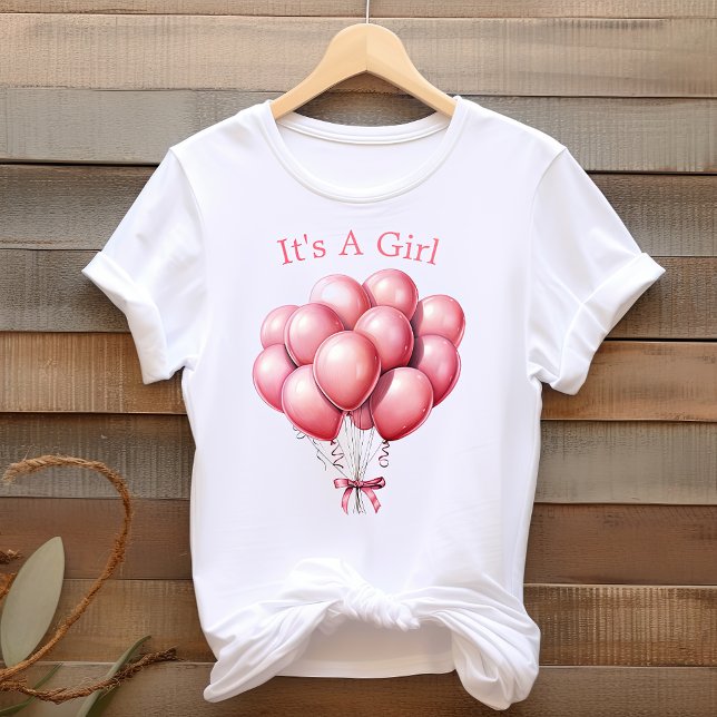 T-shirt Mommy To Be Pink Balloons C'est une fille (Créateur téléchargé)