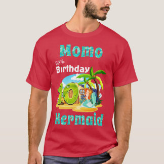 T-shirt Momo De Mignonne Sirène Du 10E Anniversaire