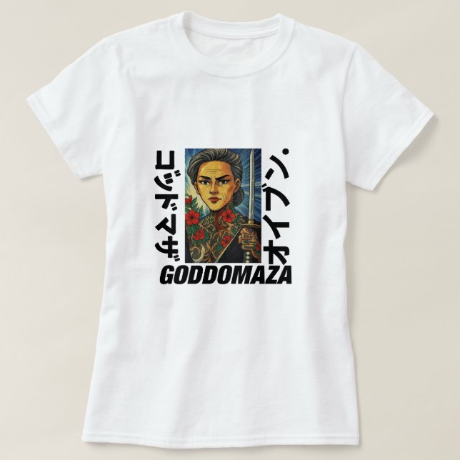 T-SHIRT MOMOKO YAKUZA ÉTATS ET ÉPAIS TEXTE FEMMES BLANC TE (Design devant)