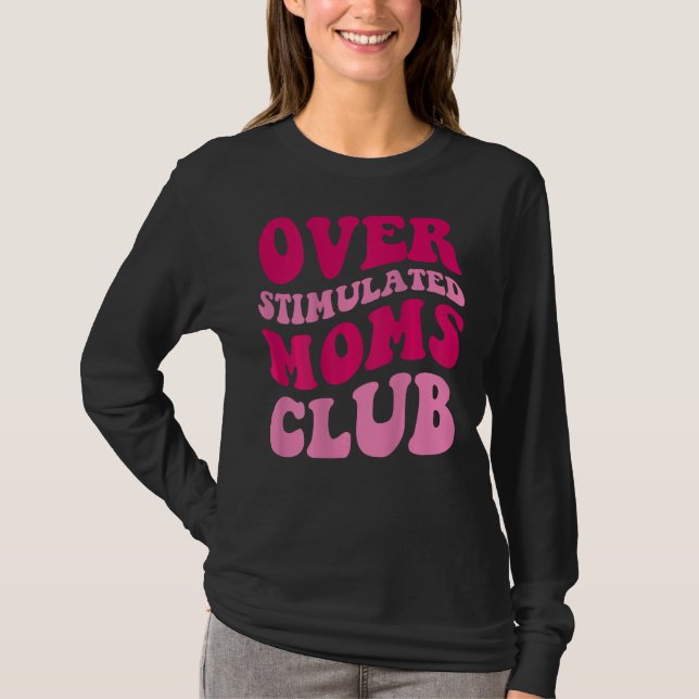 T-shirt Moms Club Drôle Et Dit Super Femmes (Devant)