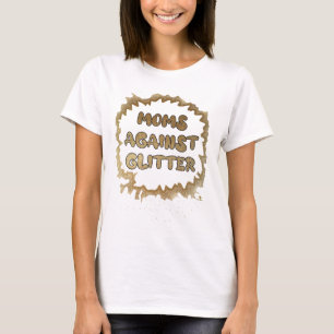 T-shirt Moms contre la Parties scintillant Drôle Slogan