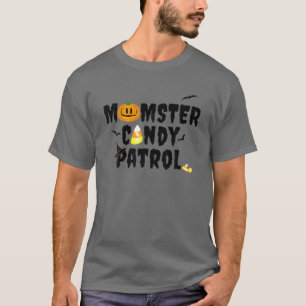 T-shirt Momster Candy Patrol Femmes Drôle Maman Halloween