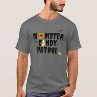 T-shirt Momster Candy Patrol Femmes Drôle Maman Halloween