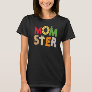 T-shirt Momster Halloween Costume Sorcière Trick Ou Traite