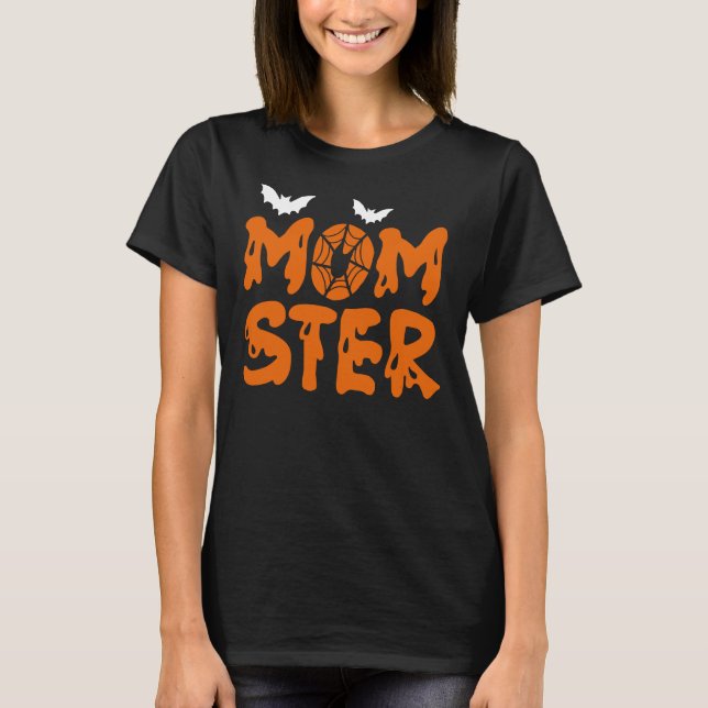 T-shirt Momster Halloween Mom (Devant)