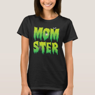 T-shirt Momster Maman Halloween Costume Citrouille Bow