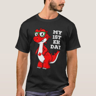T-shirt Mon 1EH Jour Drôle Maple Leaf Canadian Flag Kids