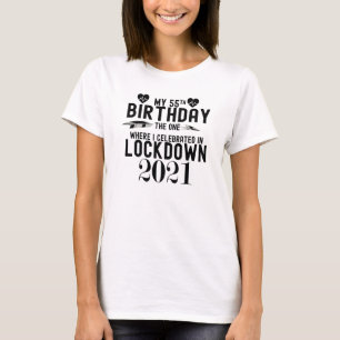 T-shirt Mon 54e anniversaire, celui où j'ai célébré en Loc