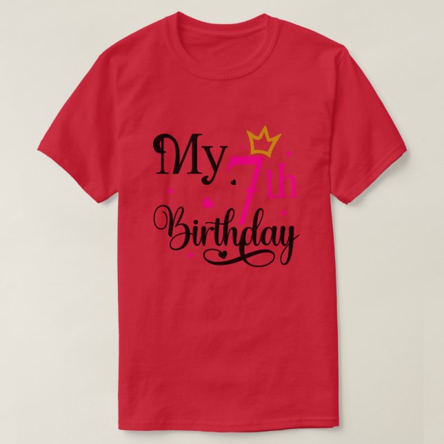 T-shirt Mon 7e anniversaire01 (Design devant)