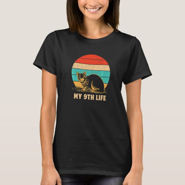 T-shirt Mon 9e Chat de Vie Anniversaire Kitten Anniversair (Devant)