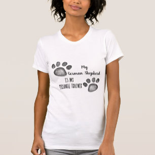 T-shirt Mon Allemand Shepard est mon entraîneur personnel