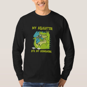 T-shirt Mon Alligator A Mangé Mes Pièces À La Main Reptile