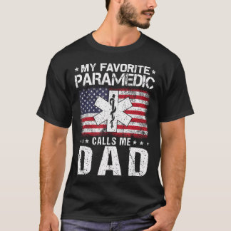 T-shirt Mon ambulancier préféré m'appelle papa fier papa