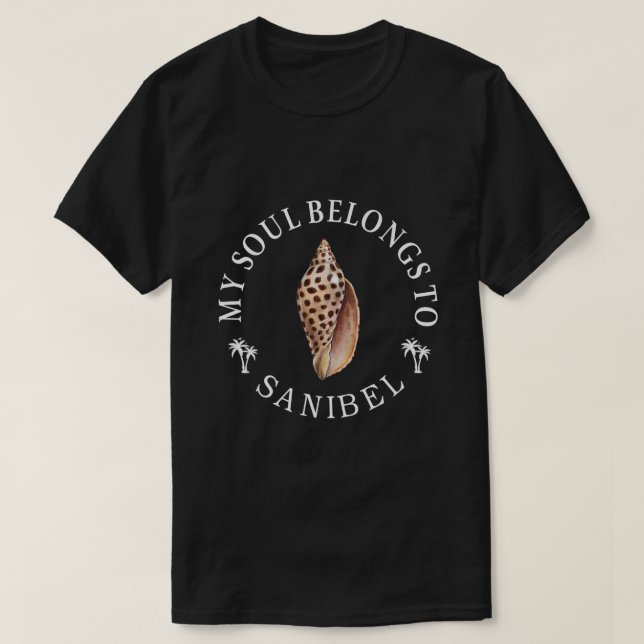 T-shirt Mon Âme Appartient À Sanibel Island Florida Junoni (Design devant)