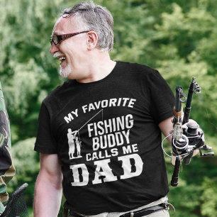 T-shirt Mon ami de pêche préféré m'appelle papa Fisher