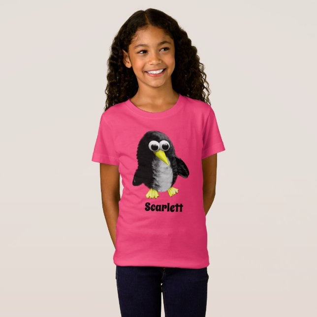 T-Shirt Mon ami le pingouin, Personnalisé pour les enfants (Devant entier)