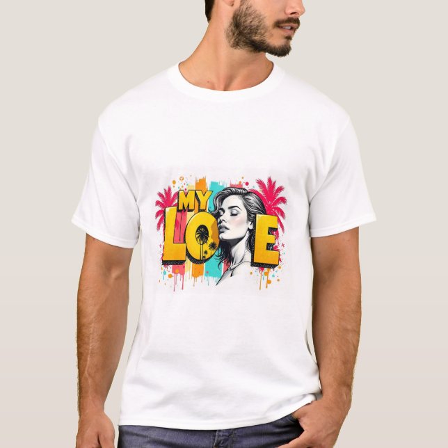 T-shirt Mon amour  (Devant)
