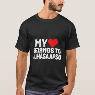 T-shirt Mon Amour Du Coeur Appartient À Une Lhassa Apso Am