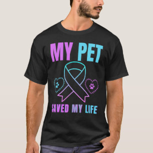 T-shirt Mon animal de compagnie a sauvé ma vie Prévention