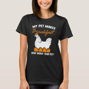 T-shirt Mon animal de compagnie fait du petit-déjeuner au