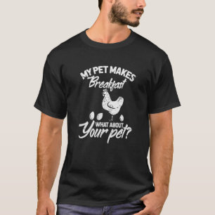 T-shirt Mon Animal De Compagnie Met Petit Déjeuner Et Votr