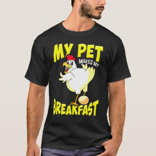T-shirt Mon animal de compagnie prépare mon petit-déjeuner