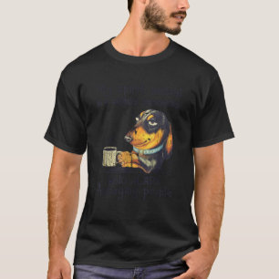 T-shirt Mon Animal D'Esprit Est Grumpy Dachshund Qui Agaça