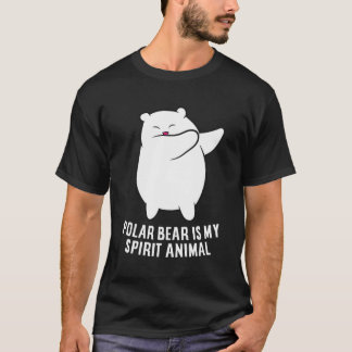 T-shirt Mon Animal D'Esprit Est Un Ours Polaire Mignonne O