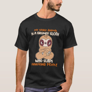 T-shirt Mon Animal D'Esprit Est Une Parodie Grumpy