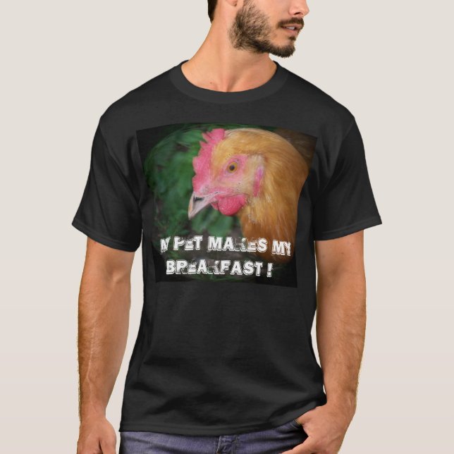 T-SHIRT MON ANIMAL FAMILIER FAIT MON PETIT DÉJEUNER ! (Devant)