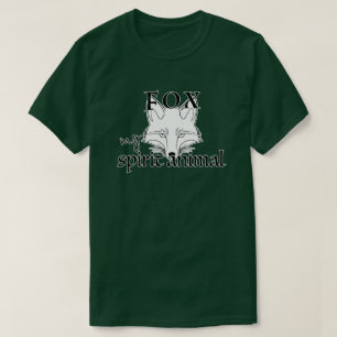 T-shirt Mon animal spirituel est le renard Malin et spir
