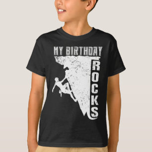 T-shirt Mon anniversaire déchire l'escalade rétro