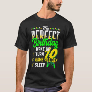 T-shirt Mon Anniversaire Parfait Pour Gamer 10 Ans B