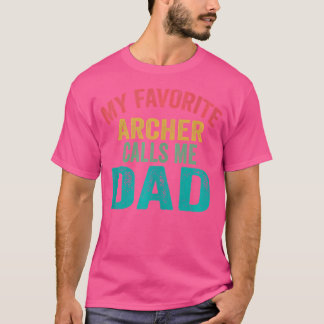 T-shirt Mon Archer Favori M'Appelle PapaArchery Da Père