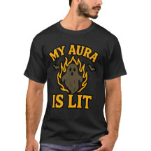 MON AURA EST ÉCLAIRÉE - Drôle Halloween Ghost Tee