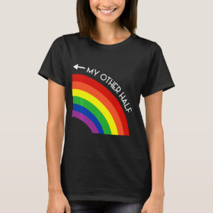 T-shirt Mon autre couple mi-gai Rainbow Pride Cool LGBT A