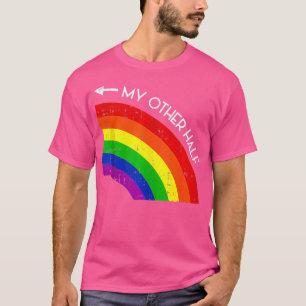 T-shirt Mon autre couple mi-gai Rainbow Pride Cool LGBT A