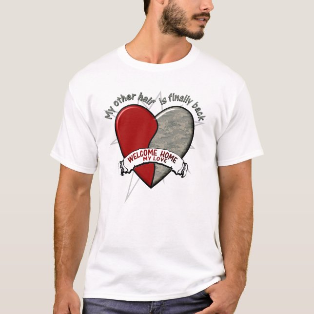 T-shirt Mon autre moitié est finalement arrière (Devant)