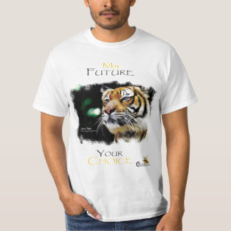 T-shirt Mon avenir Votre choix Tigre Malaisien