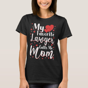 T-shirt Mon avocat favori m'appelle maman mignonne fête de
