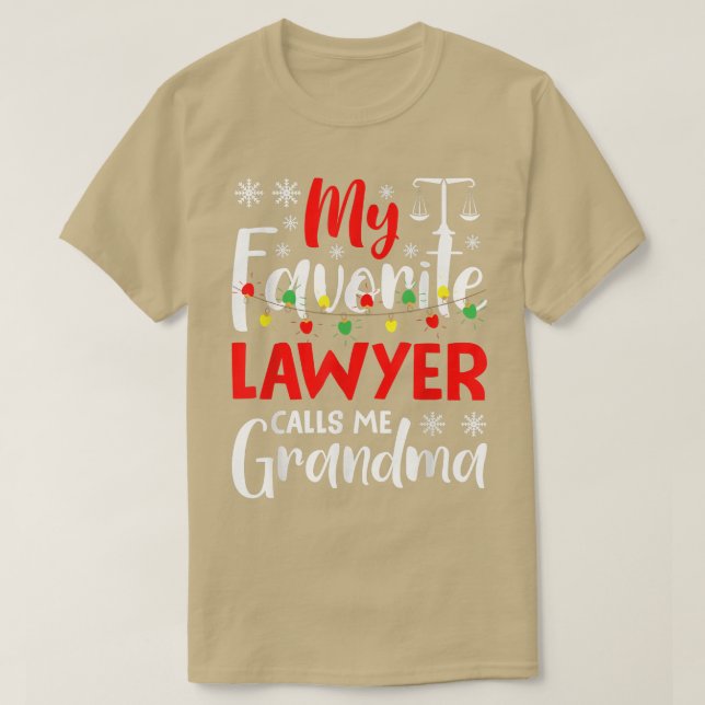 T-shirt Mon Avocat Préféré M'Appelle La Famille De Grand-M (Design devant)