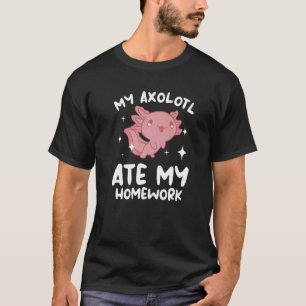 T-shirt Mon Axolotl Mangé Mes Axolotls De Mâles Amphibien