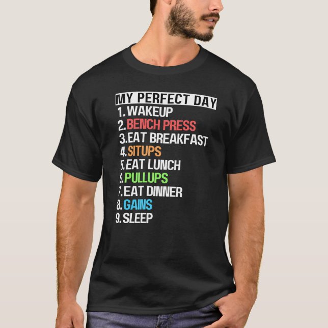 T-shirt Mon Banc De Jour Parfait Appuyer Assieds-Tête Tire (Devant)