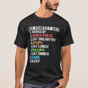 T-shirt Mon Banc De Jour Parfait Appuyer Assieds-Tête Tire