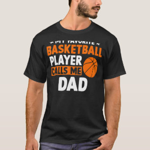 T-shirt Mon Basket Favori M'Appelle Fête des pères Papa