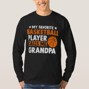 T-shirt Mon Basketball favori m'appelle le D de grand-père