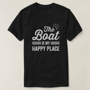 T-shirt Mon bateau est mon endroit heureux Mon amoureux du