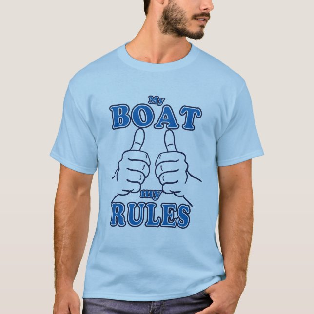 T-shirt Mon bateau Mes règles Capitaine (Devant)