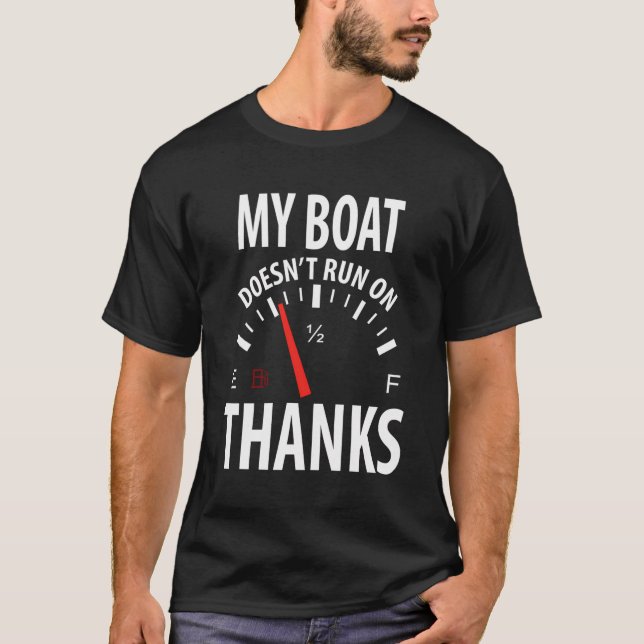 T-shirt Mon Bateau Ne Fonctionne Pas Grâce À Funny Boating (Devant)