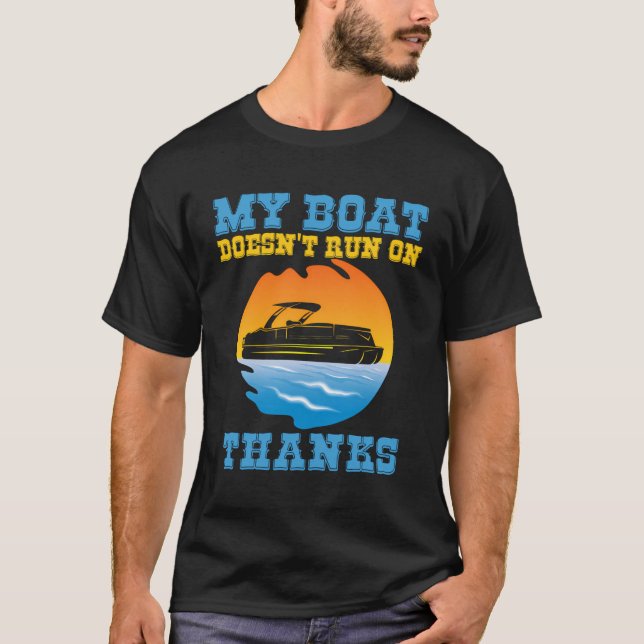 T-shirt Mon Bateau Ne Fonctionne Pas Grâce À Mon Bateau Qu (Devant)